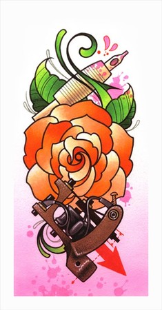 Tattoos - rose 6 - 42099